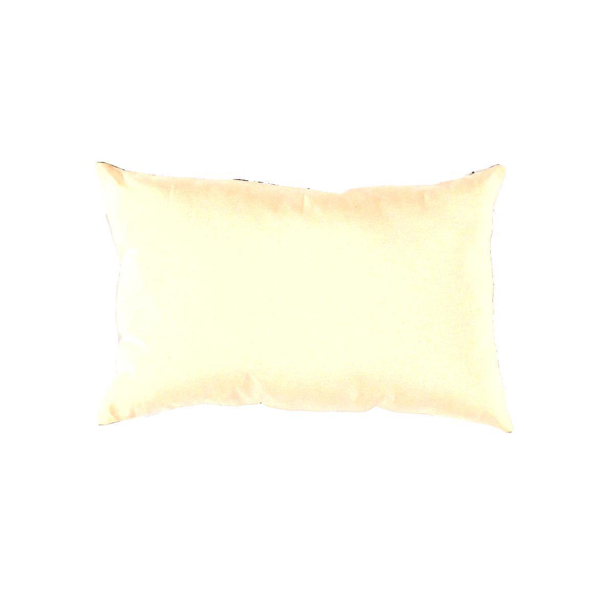 Canvello Turkish white Silk IKAT Pillow - 16" X 24"