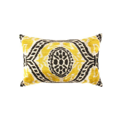 Canvello Turkish Yellow Silk Velvet Pillow - 16" X 24" - Canvello