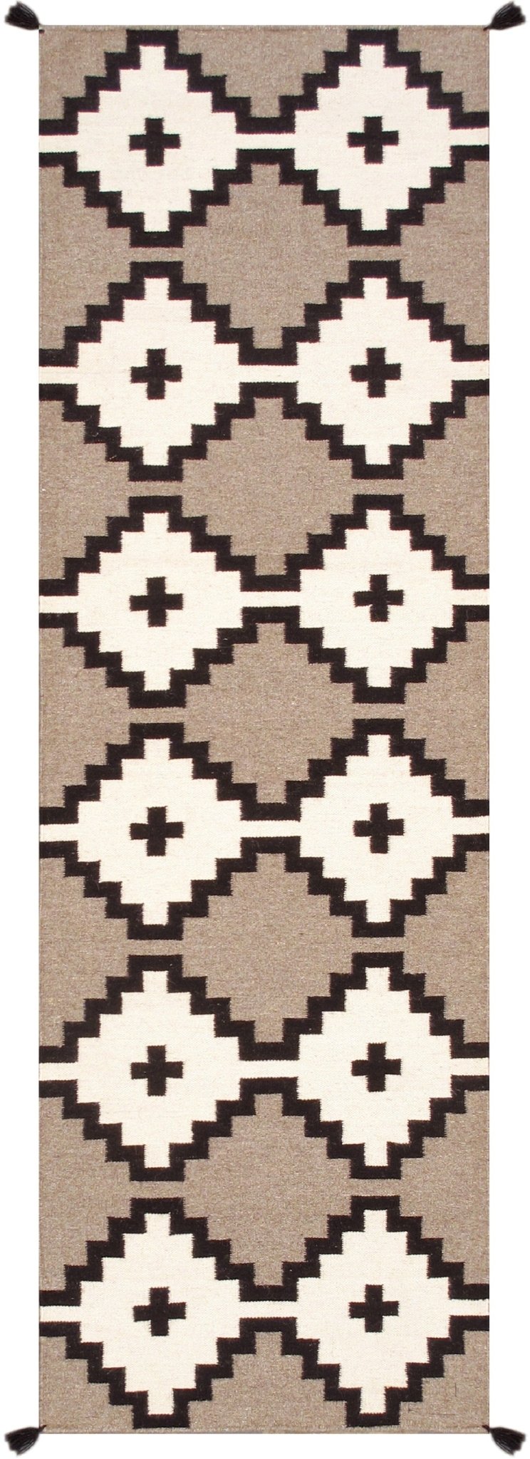 Canvello Tuscany Reversible Wool Ivory Area Rug - 2'6'' X 8' - Canvello