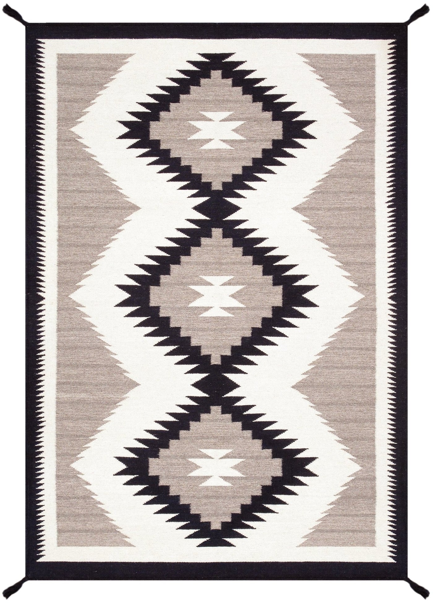 Canvello Tuscany Reversible Wool Ivory Area Rug - 4' X 5'11'' - Canvello