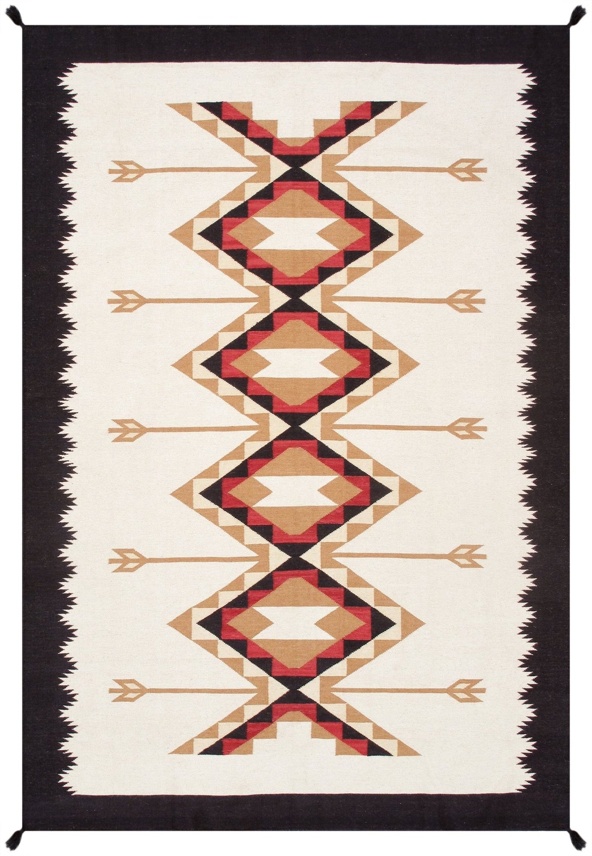 Alfombra de lana kazaka caucásica antigua del siglo XVIII para sala de estar - 3'7'' X 7'5''