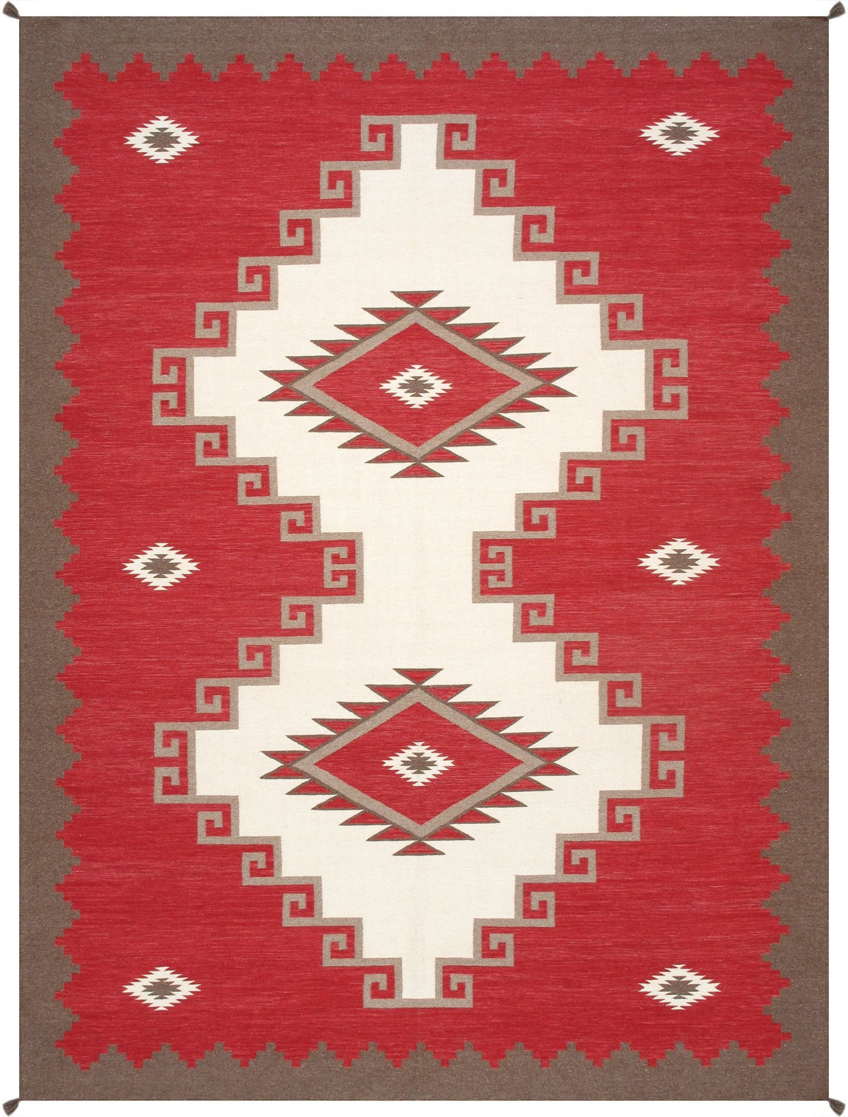 Alfombra de lana kazaka caucásica antigua del siglo XVIII para sala de estar - 3'7'' X 7'5''