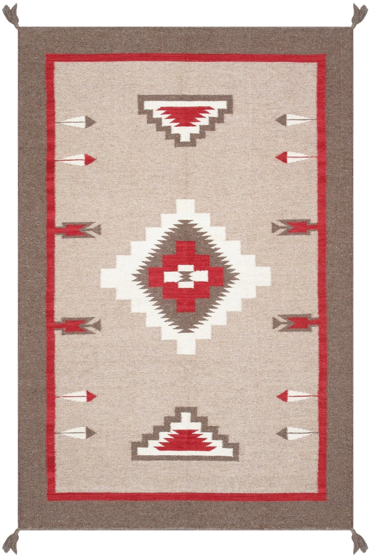 Alfombra de lana kazaka caucásica antigua del siglo XVIII para sala de estar - 3'7'' X 7'5''