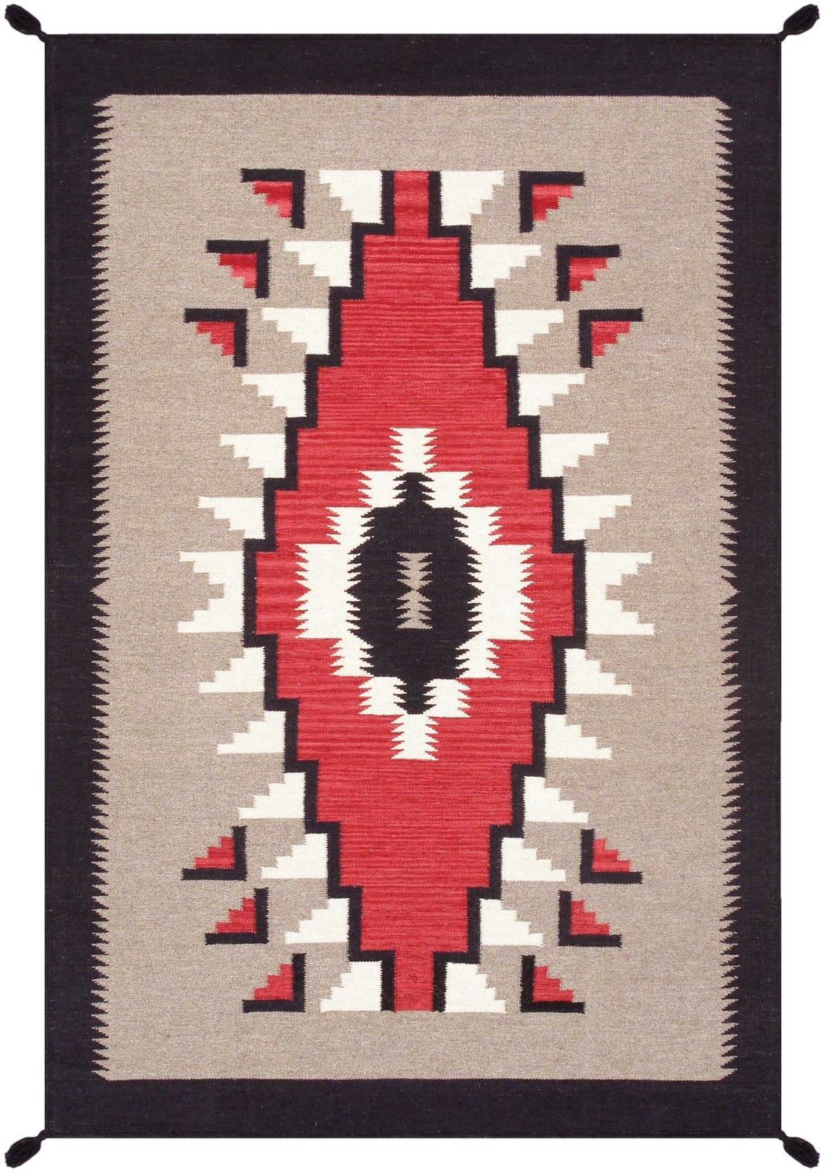 Alfombra de lana kazaka caucásica antigua del siglo XVIII para sala de estar - 3'7'' X 7'5''