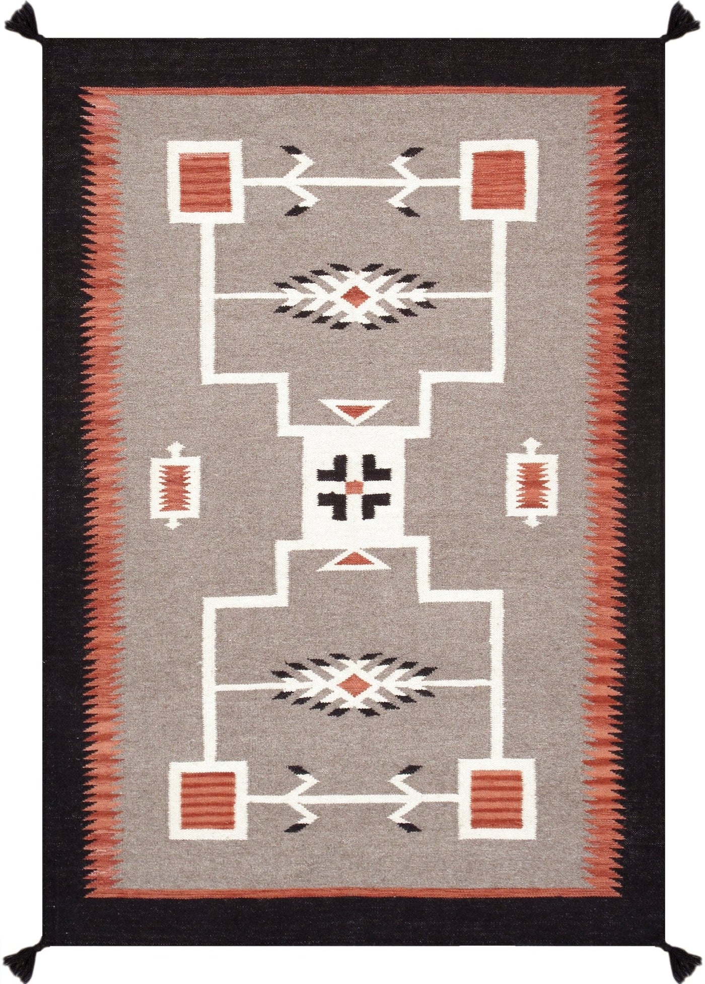 Canvello Tuscany Reversible Wool Mocha Area Rug - 4'1'' X 5'11'' - Canvello