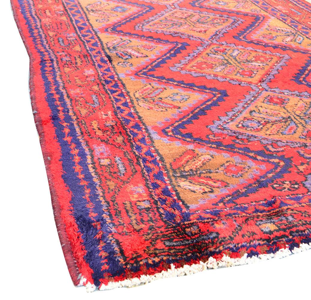 Canvello Vintage Antique Hamadan Camel Rug - 5'5" X 9'1" - Canvello