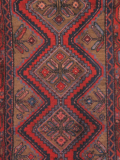 Canvello Vintage Antique Hamadan Camel Rug - 5'5" X 9'1" - Canvello