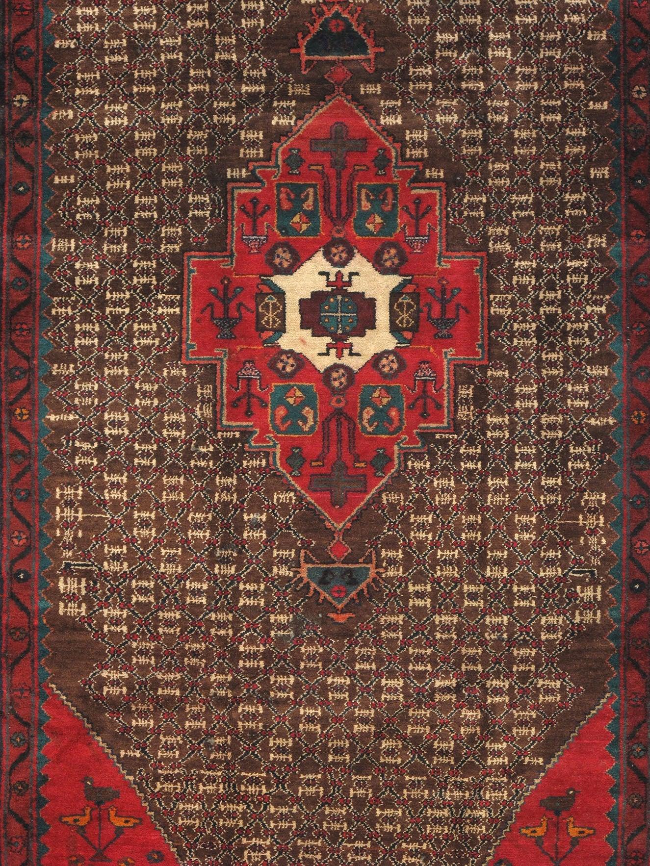 Canvello Vintage Antique Serab Camel Area Rug - 4'9" X 9'3" - Canvello