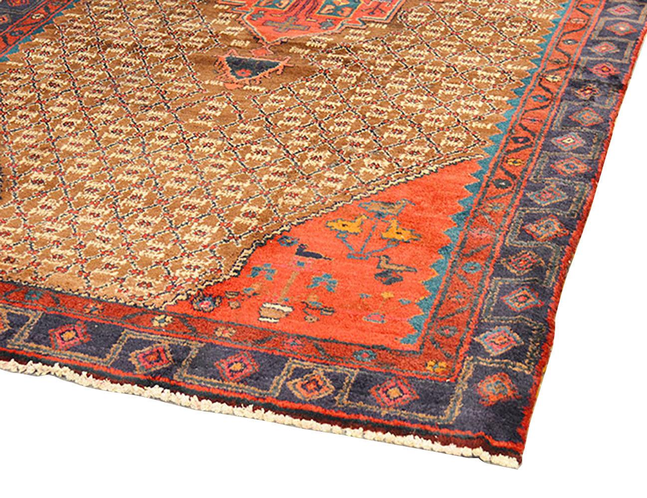 Canvello Vintage Antique Serab Camel Area Rug - 4'9" X 9'3" - Canvello