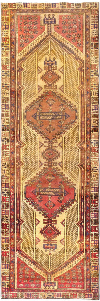 Canvello Vintage Antique Serab Camel Rug - 3'3" X 9'11" - Canvello