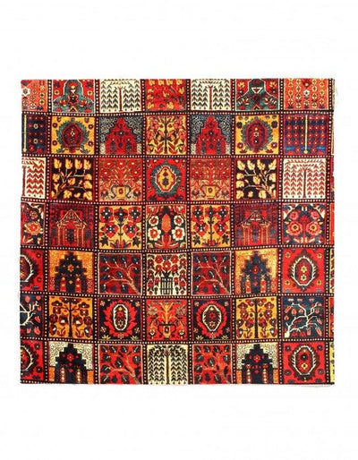 Canvello Vintage Bakhtairi Design Velvet table Cloth - 3' X 3'