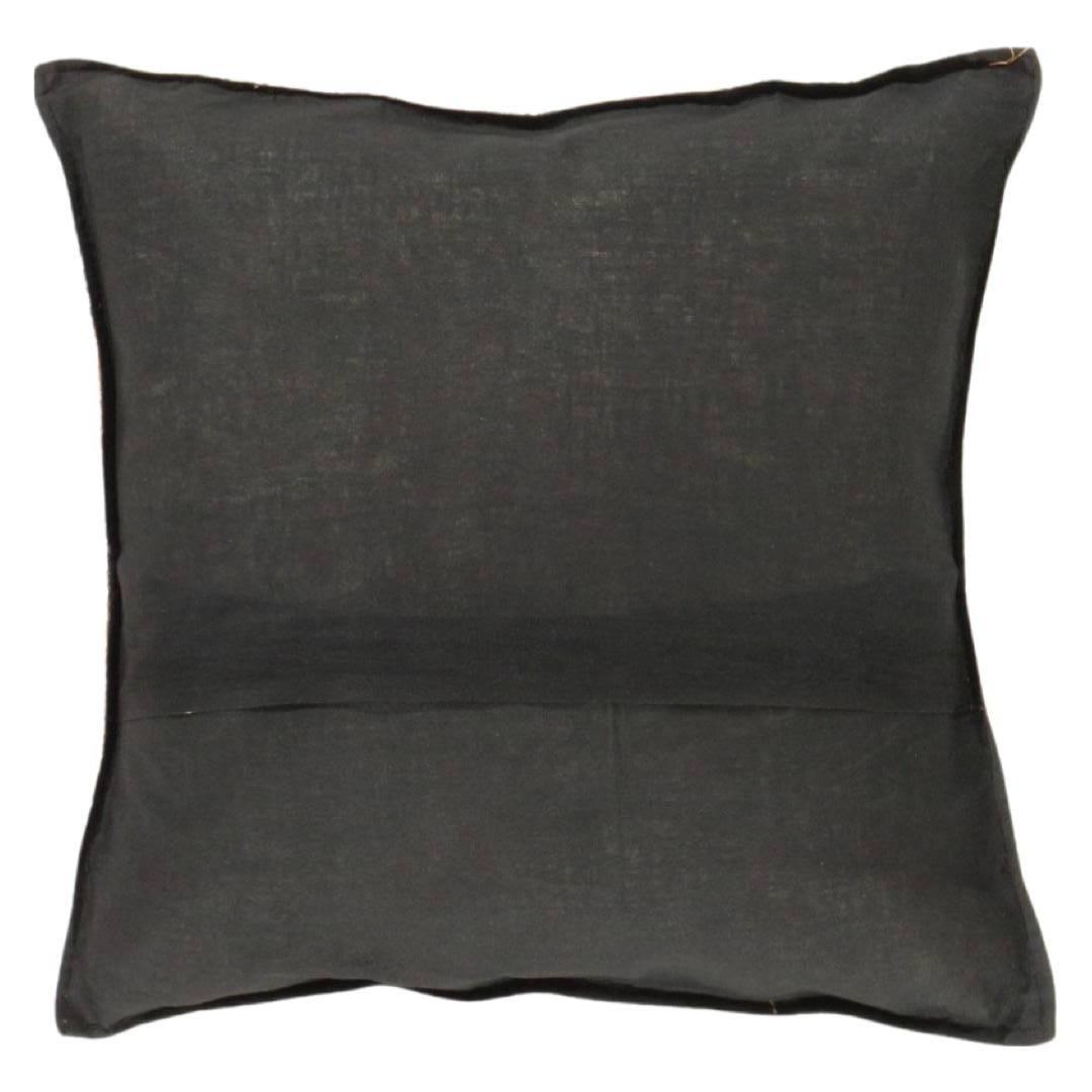 Olive Sari Silk Square Pillow | Olive Silk Square Pillow | Canvello