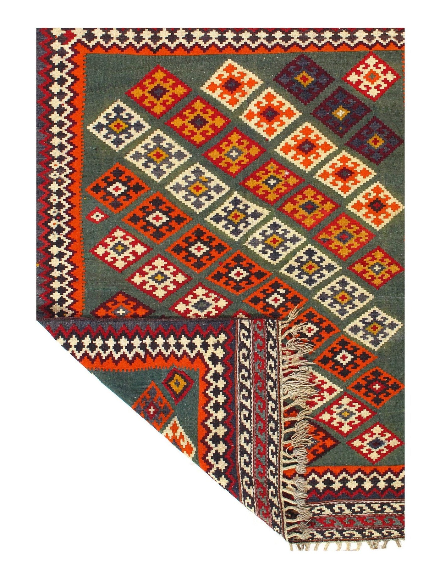 Canvello Vintage Fine Hand Knotted Kilim Rugs - 5'2'' X 7'2'' - Canvello