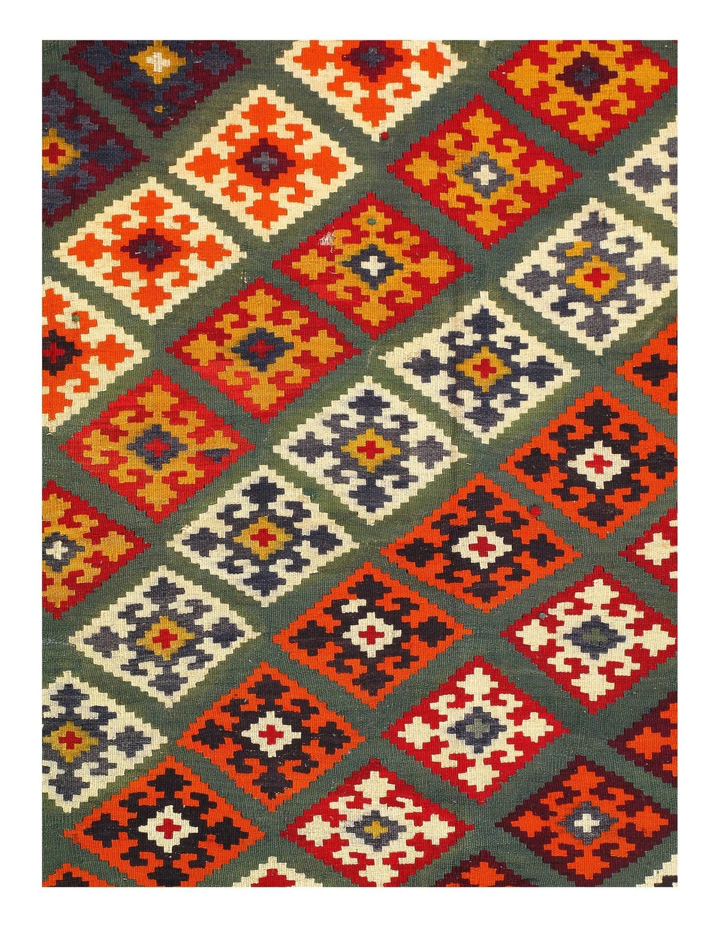 Canvello Vintage Fine Hand Knotted Kilim Rugs - 5'2'' X 7'2'' - Canvello