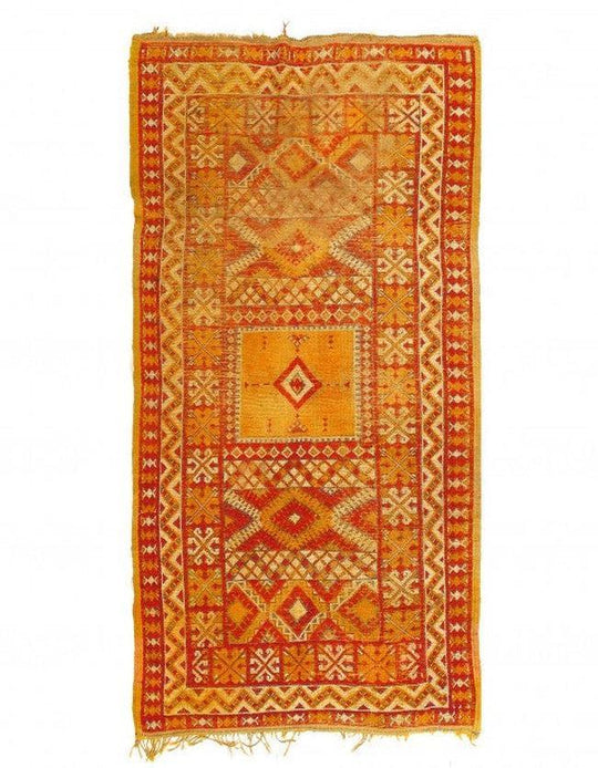 Alfombra Marroquí Canvello Vintage Color Oro 4'4'' X 9'4''