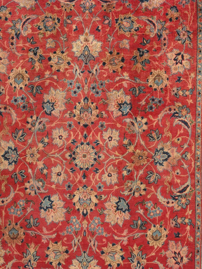 Canvello Vintage Hamadan Red Blue Area Rug - 4'3" X 8'10" - Canvello