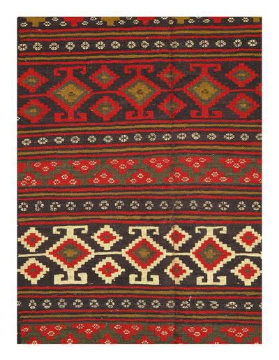 Canvello Vintage Hand Knotted Bakhtiari Rugs - 4'11'' X 6'6'' - Canvello