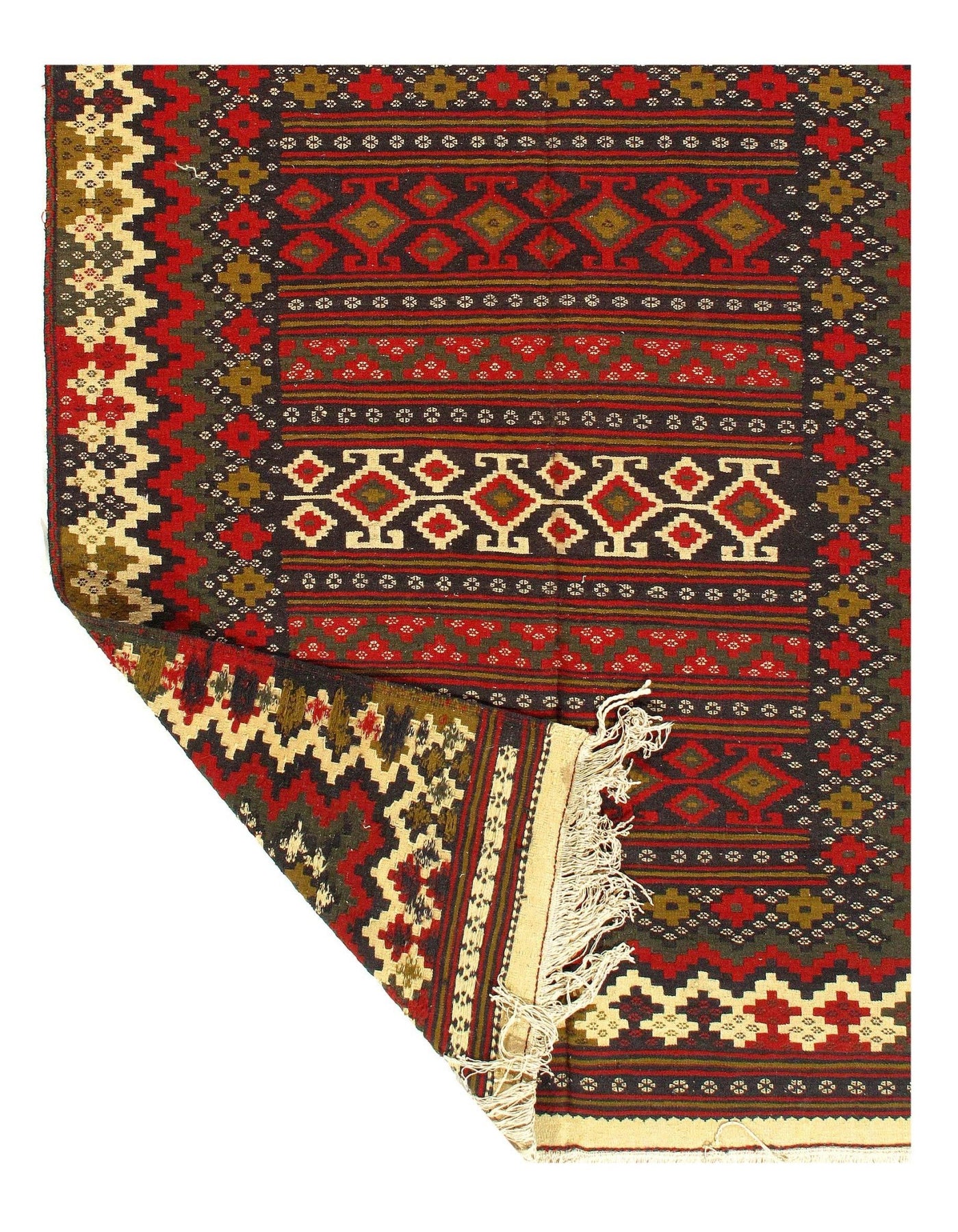 Canvello Vintage Hand Knotted Bakhtiari Rugs - 4'11'' X 6'6'' - Canvello