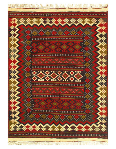 Canvello Vintage Hand Knotted Bakhtiari Rugs - 4'11'' X 6'6'' - Canvello