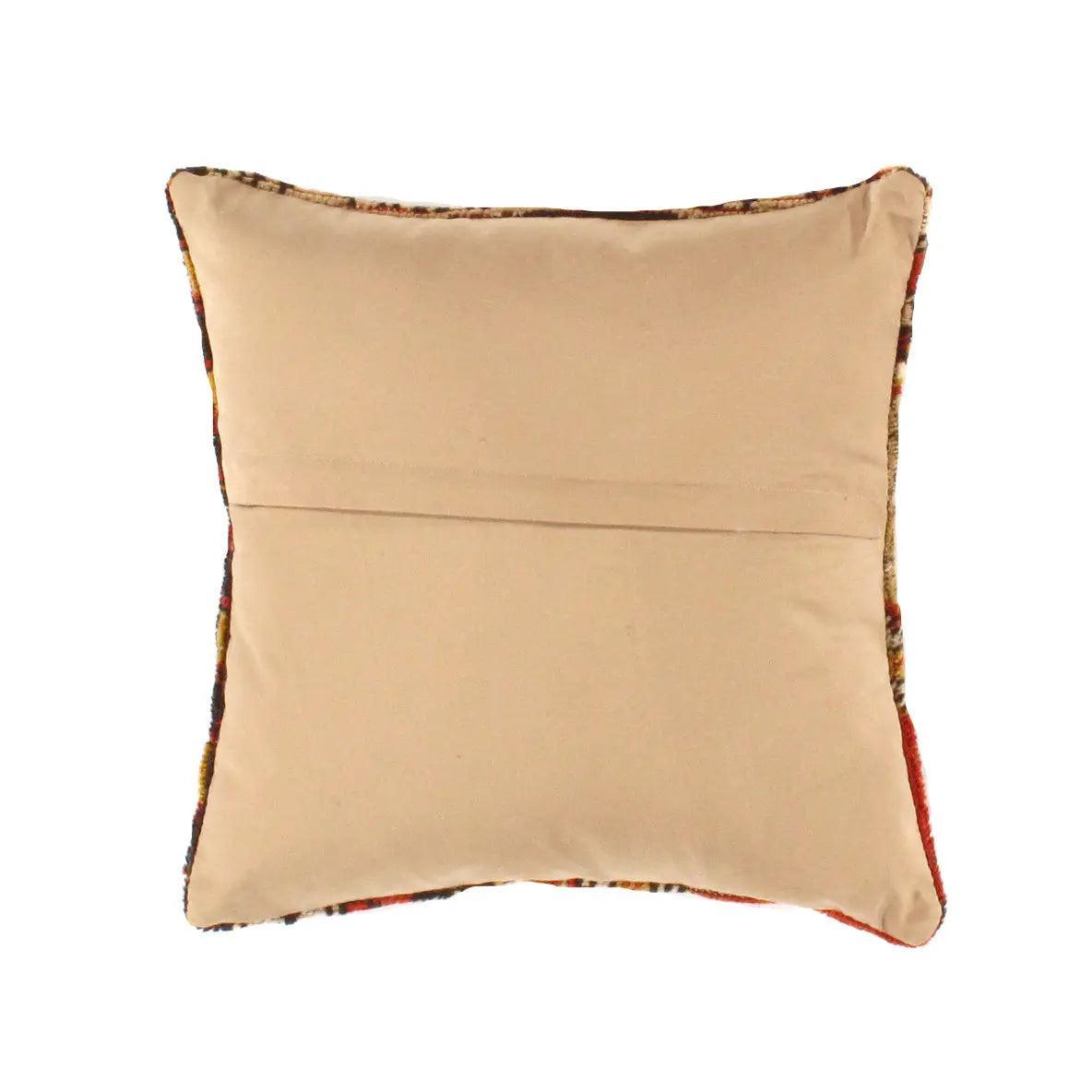 Canvello Vintage Hand Knotted Rust Throw Pillow - Canvello