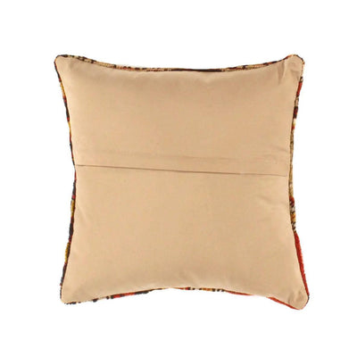 Canvello Vintage Hand Knotted Rust Throw Pillow - Canvello