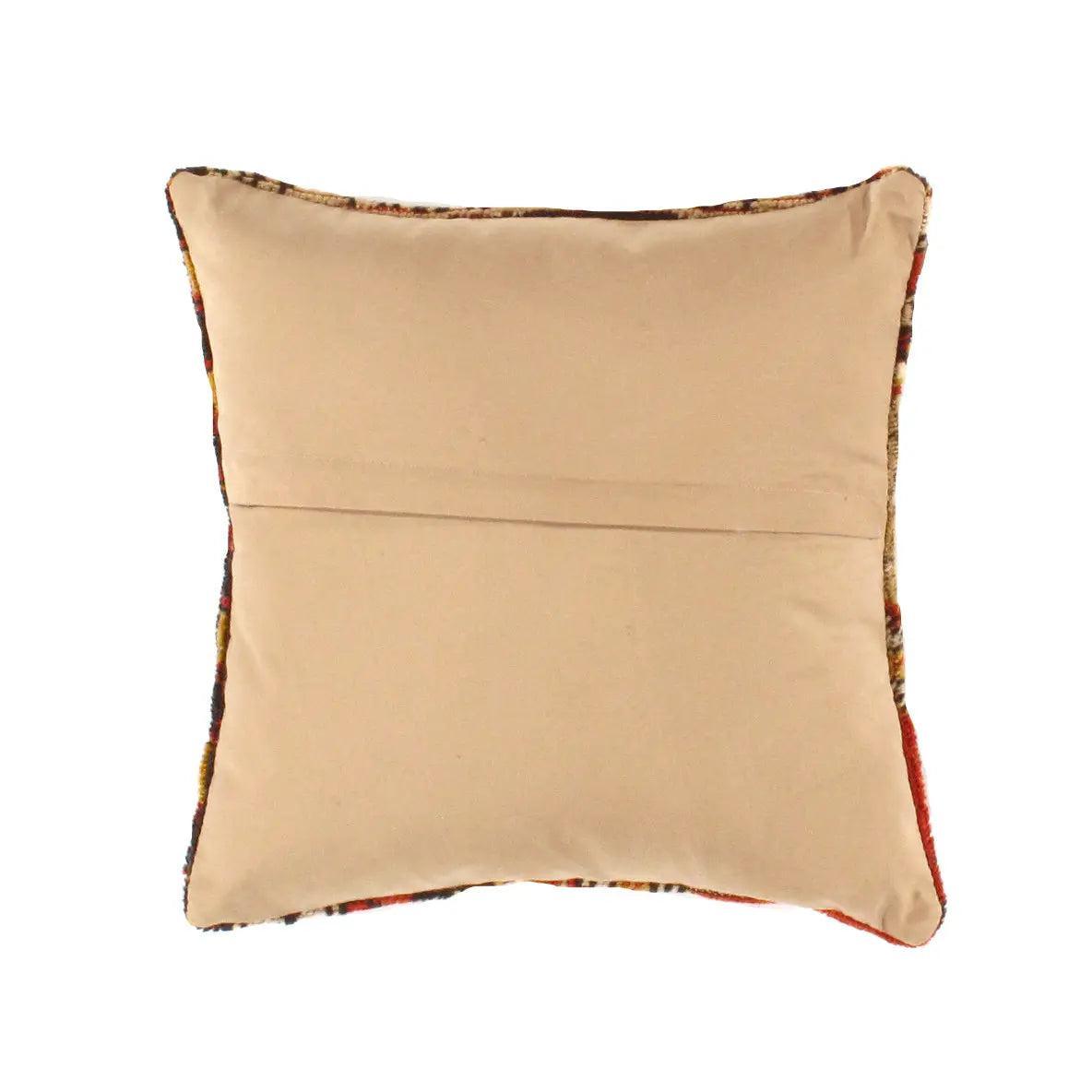 Hand Knotted Rust Pillow | Hand Knotted Throw Pillow | Canvello
