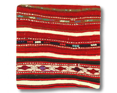 Canvello Vintage Hand Knotted Turkish Kilim Pillow - 20"x 20"