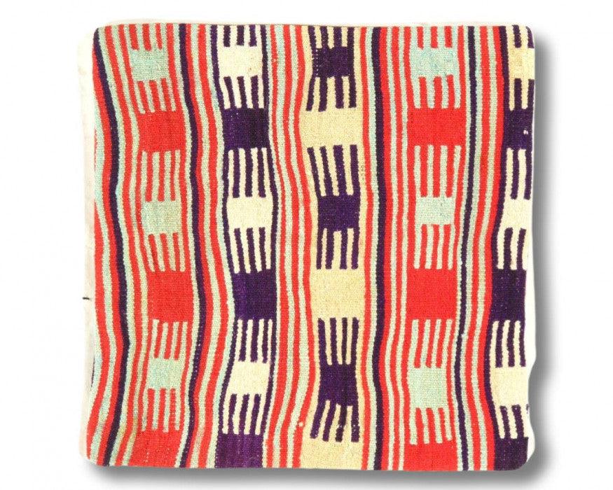 Canvello Vintage Hand Knotted Turkish Kilim Pillow - 20"x 20"