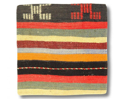 Canvello Vintage Hand Knotted Turkish Kilim Pillow - 20"x 20" - Canvello