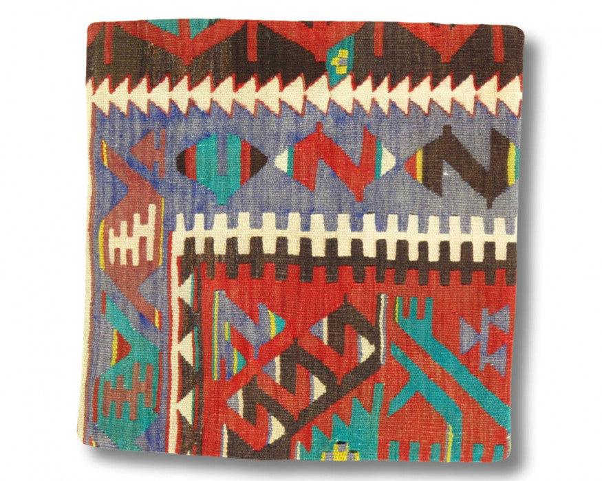 Canvello Vintage Hand Knotted Turkish Kilim Pillow - 20"x 20" - Canvello