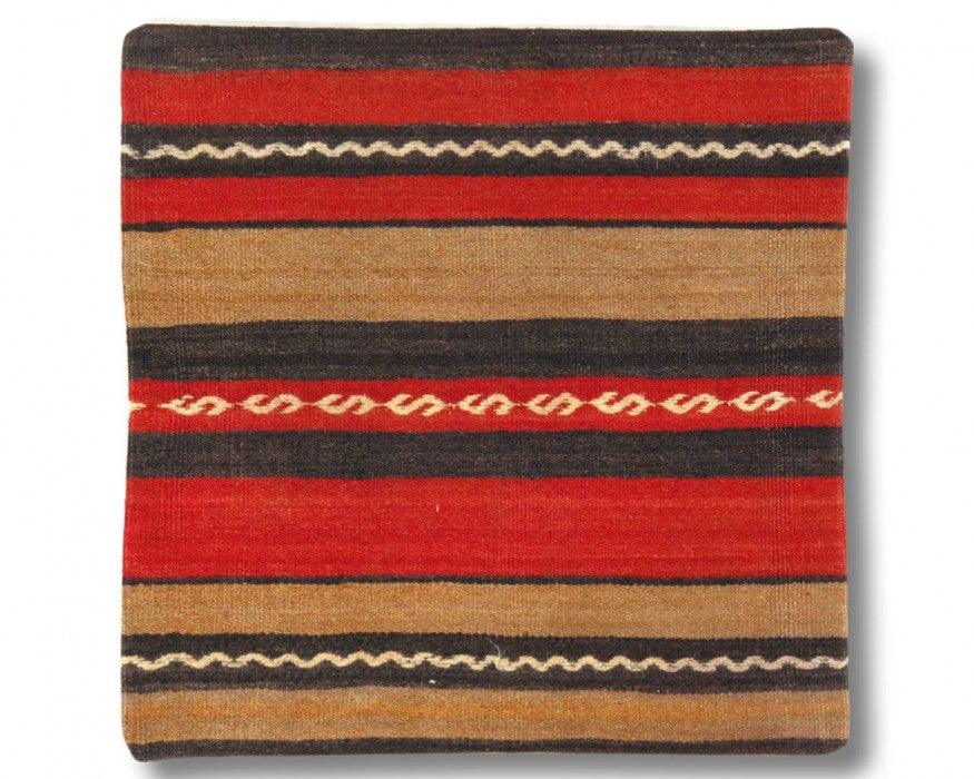 Canvello Vintage Hand Knotted Turkish Kilim Pillow - 20"x 20" - Canvello