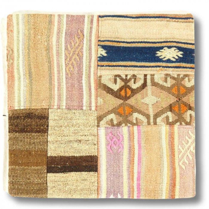 Canvello Vintage Hand Knotted Turkish Kilim Pillow - 20"x 20" - Canvello