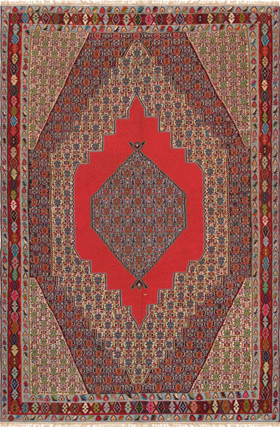 Canvello Vintage Hand - Woven Senneh Rug - 6'7" X 9'10" - Canvello