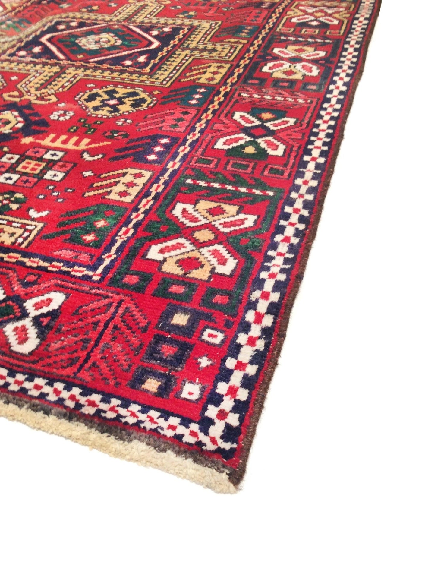 Canvello Vintage Karajeh Wool Area Designer Rugs - 3'2" X 10'8" - Canvello