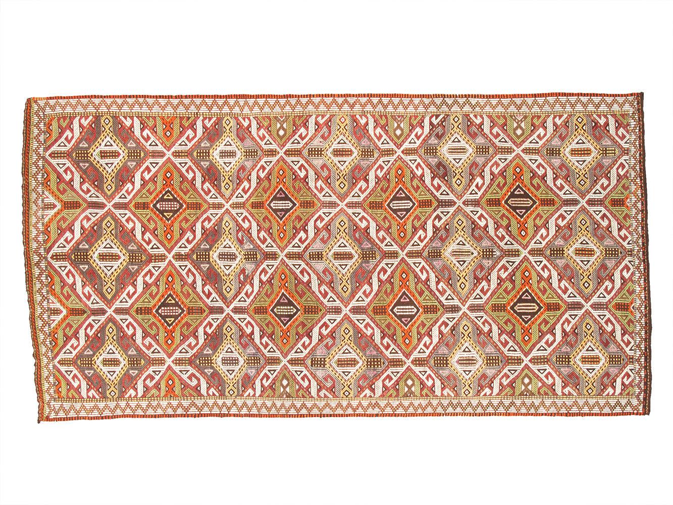 Canvello Vintage Kilim Multi Lamb's Wool Area Rug - 5'4" X 10'4" - Canvello