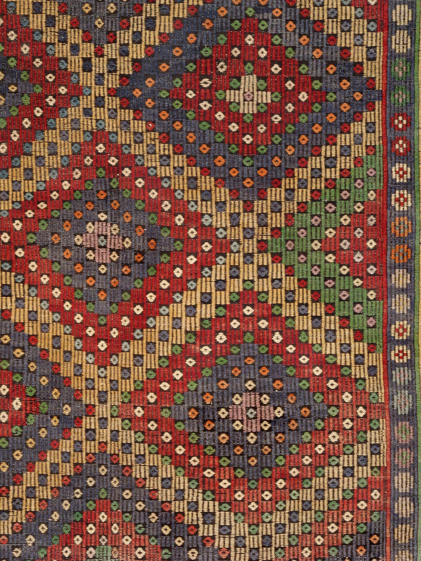 Canvello Vintage Kilim Multi Lamb's Wool Area Rug - 6' X 10'5" - Canvello