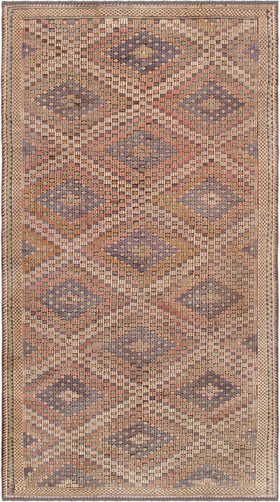 Canvello Vintage Kilim Multi Lamb's Wool Area Rug - 6' X 11'4" - Canvello