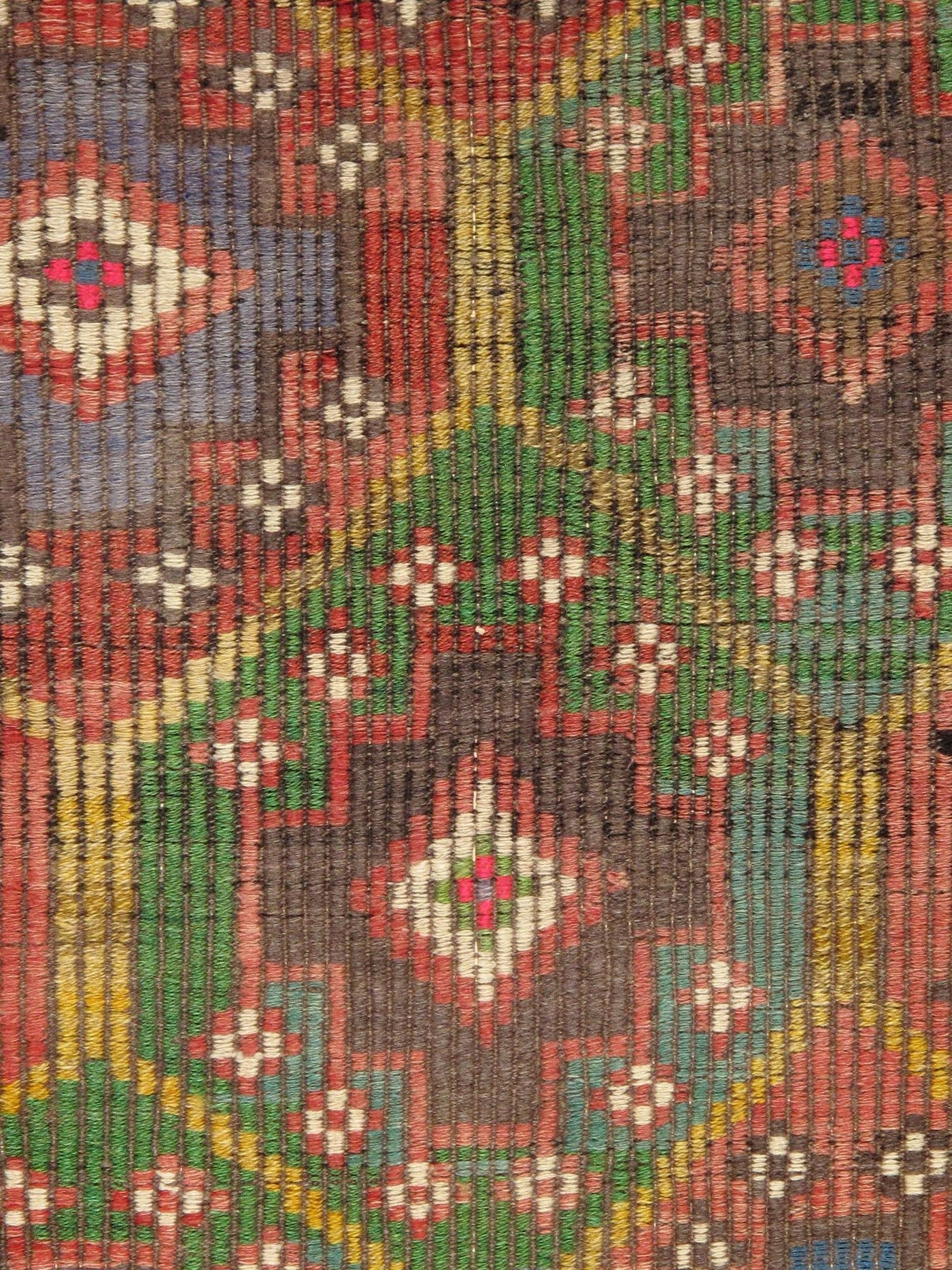 Canvello Vintage Kilim Multi Lamb's Wool Area Rug - 6'3" X 11'3" - Canvello