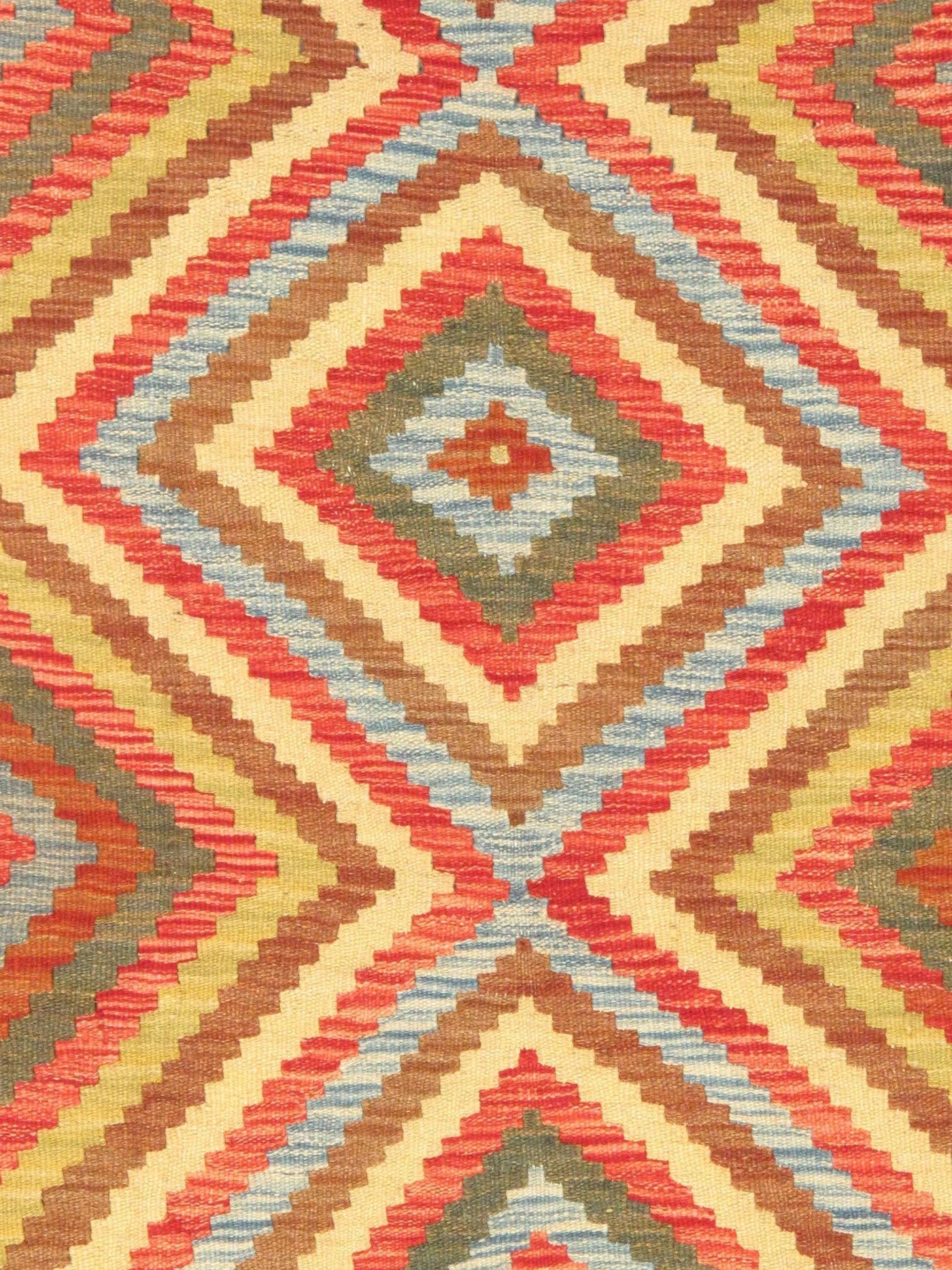 Canvello Vintage Kilim Multi Wool Area Rug - 5'1" X 6'5" - Canvello