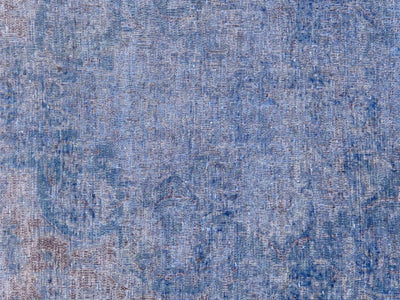 Canvello Vintage Lamb's Wool Overdyed Blue Rug - 10'1" X 12'6" - Canvello