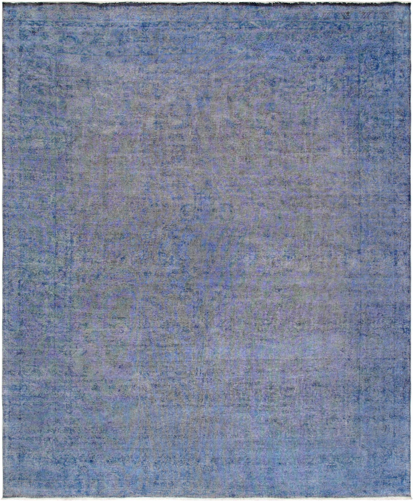 Canvello Vintage Lamb's Wool Overdyed Blue Rug - 10'1" X 12'6" - Canvello