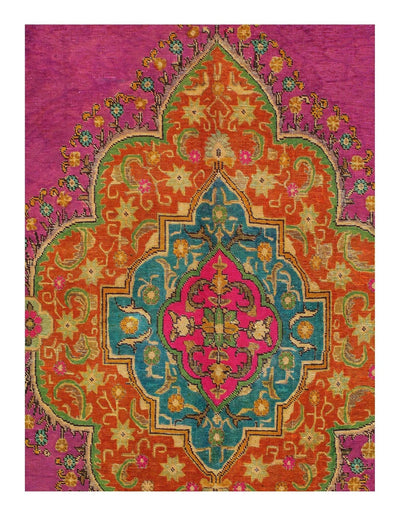 Canvello Vintage Modern Over - Dyed Purple Rug - 9'8"x13'8" - Canvello