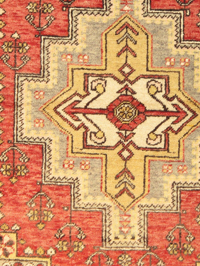 Canvello Vintage Oushak Coral Lamb's Wool Area Rug- 4' X 6'