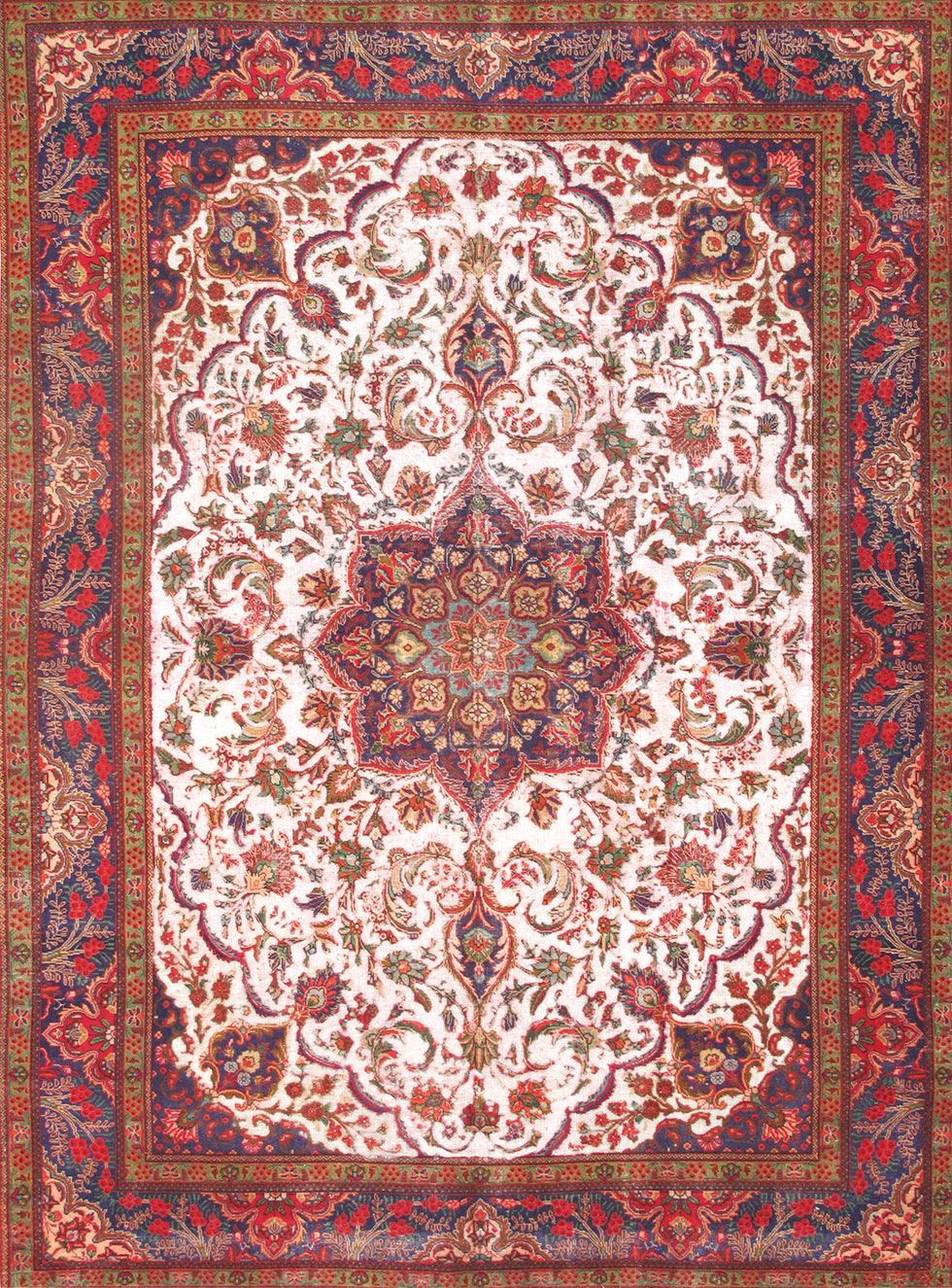 Canvello Vintage Overdye Red Wool Area Rug - 9'6" X 12'8" - Canvello