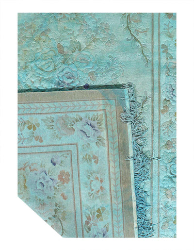 Canvello Vintage Overdyed Savonnerie Rug - 6' X 9' - Canvello