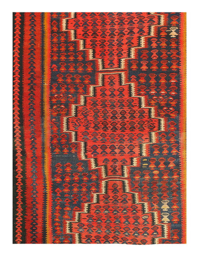 Canvello Vintage Red Silkroad Shiraz Rug - 3'8'' X 8'3'' - Canvello