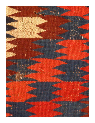 Canvello Vintage Red Turkish Hand Knotted Kilim 9'2'' X 12'2'' - Canvello