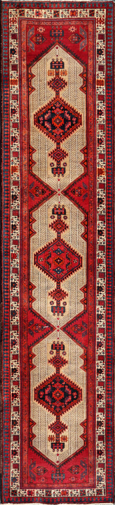 Canvello Vintage Serab Wool Area Camel Rug - 3'1" X 13'9"