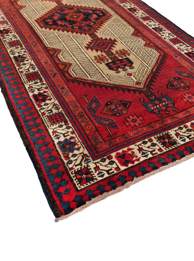 Canvello Vintage Serab Wool Area Camel Rug - 3'1" X 13'9"