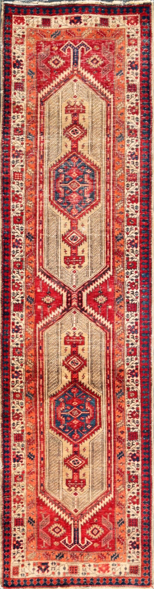 Canvello Vintage Serab Wool Camel Rug - 3'1" X 11'9" - Canvello